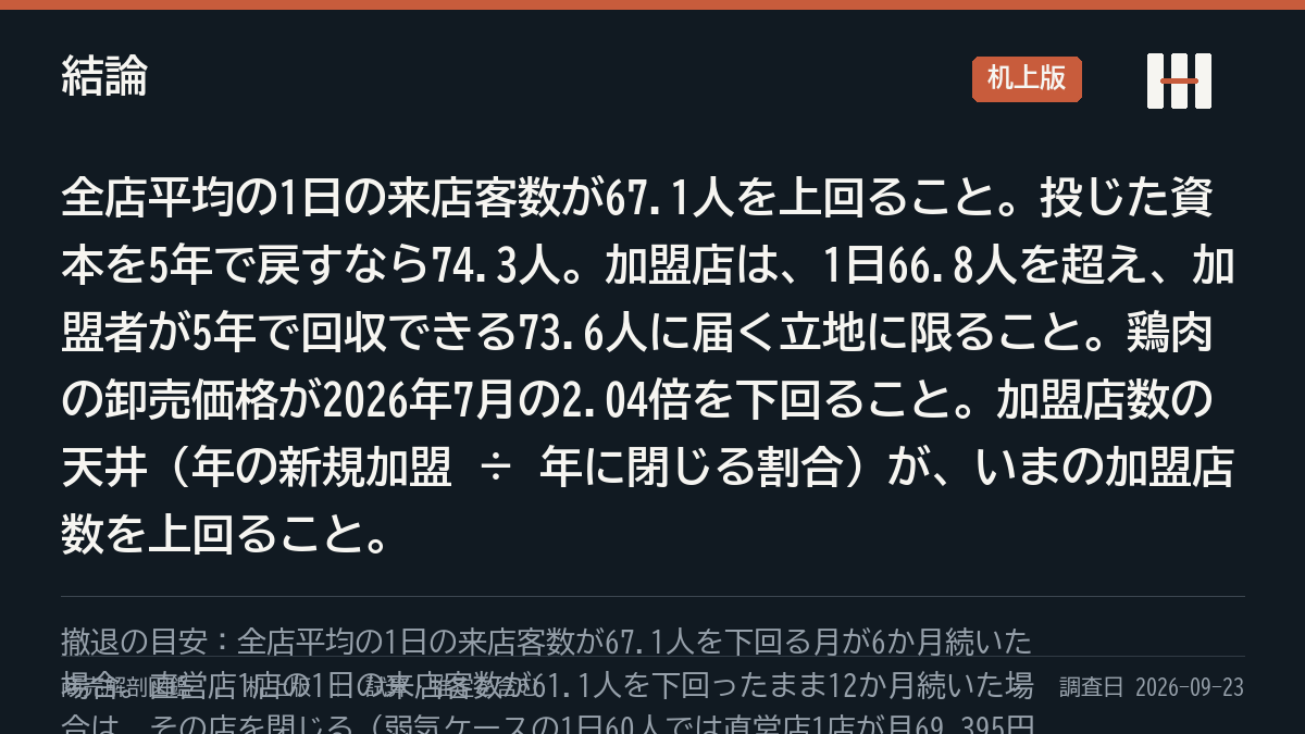 結論の要約